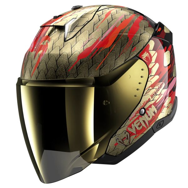 Casque Jet Shark Skwal i3 Jet Venum KRQ Casque Jet Shark Skwal i3 Jet Venum KRQ