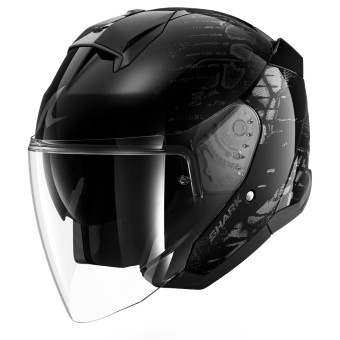 Casque Jet Shark Skwal Jet Reptaia KAA