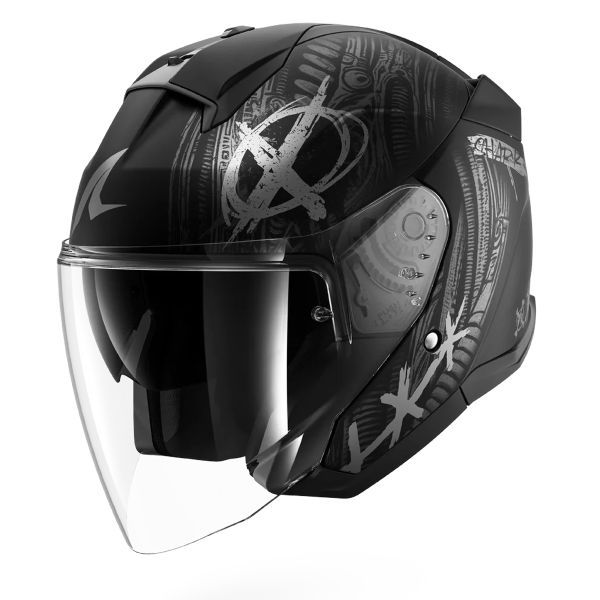 Casque Jet Shark Skwal Jet Shiever Mat KAS