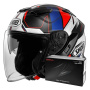 Casque Jet Shoei J-Cruise 3 Whizzy TC-10 + Intercom Sena SRL-03