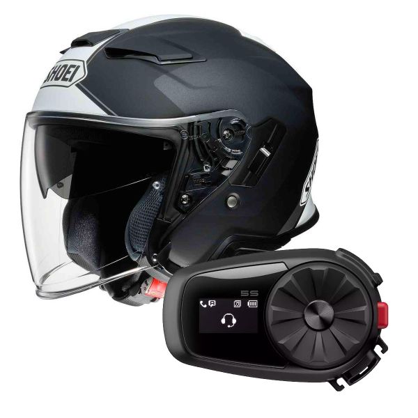Casque Jet Shoei J-Cruise II Adagio TC5 + Kit Bluetooth Sena 5S Solo