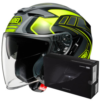 Casque Jet Shoei J-Cruise II Aglero TC3 + Intercom Sena SRL-Mesh