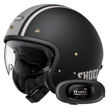 Casque Jet Shoei J.O2 Aventure TC-10 + Kit bluetooth 5R Lite Solo