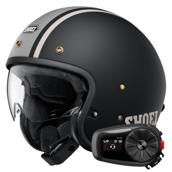 Casque Jet Shoei J.O2 Aventure TC-10 + Kit Bluetooth 5S Solo