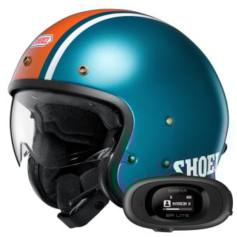 Casque Jet Shoei J.O2 Aventure TC-2 + Kit bluetooth 5R Lite Solo