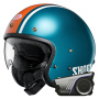 Casque Jet Shoei J.O2 Aventure TC-2 + Kit bluetooth 60S Harman Kardon