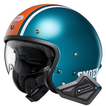 Casque Jet Shoei J.O2 Aventure TC-2 + Kit Bluetooth BT Mini