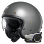 Casque Jet Shoei J.O2 Basalt Grey + Kit bluetooth 60S Harman Kardon