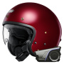 Casque Jet Shoei J.O2 Garnet Metallic + Kit bluetooth 60S Harman Kardon