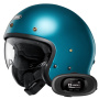 Casque Jet Shoei J.O2 Laguna Blue + Kit bluetooth 5R Lite Solo