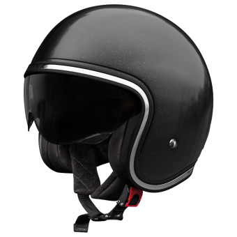 Casque Jet Stormer Aura Solid Black Pearly