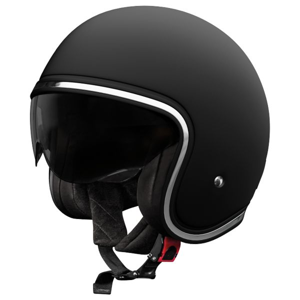 Casque Jet Stormer Aura Solid Matt Black