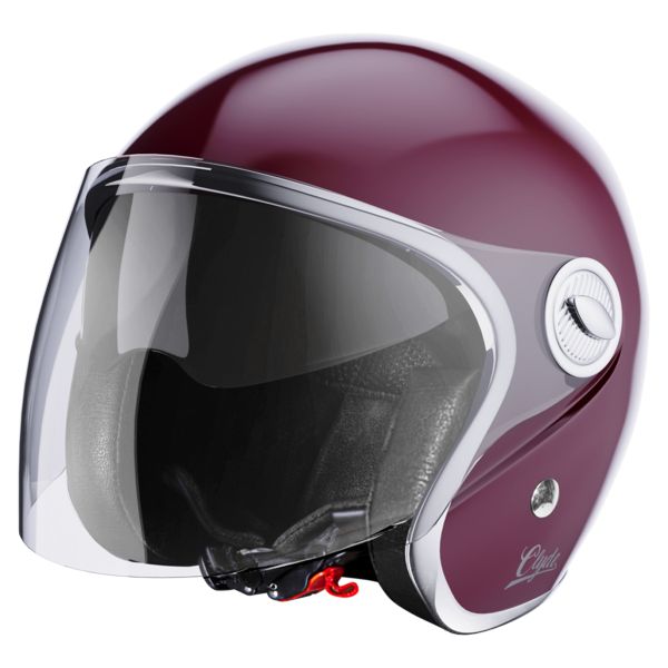 Casque Jet Stormer Clyde Burgundy Glossy Casque Jet Stormer Clyde Burgundy Glossy