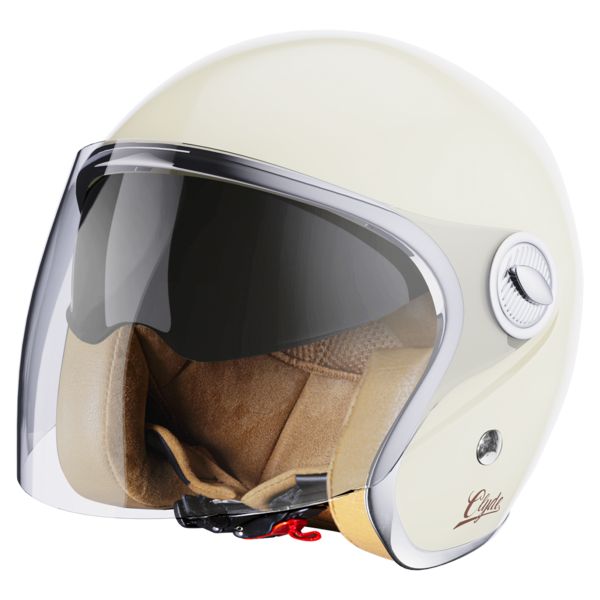 Casque Jet Stormer Clyde Off White Glossy