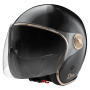 Casque Jet Stormer Clyde Solid Black Gold Pearly