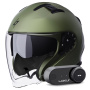 Casque Jet Stormer Rival Kaki Matt + Kit Bluetooth Lokui K30