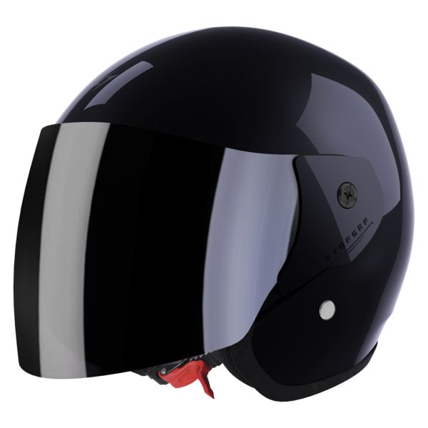 Casque Jet Stormer Sun 2.0 Black Pearly
