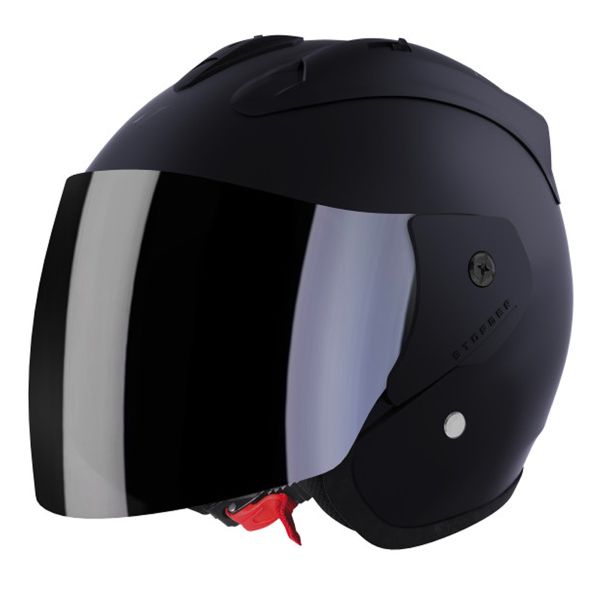 Casque Jet Stormer Sun Evo 2.0 Black Matt