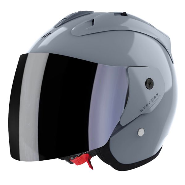 Casque Jet Stormer Sun Evo 2.0 Nardo Grey Glossy