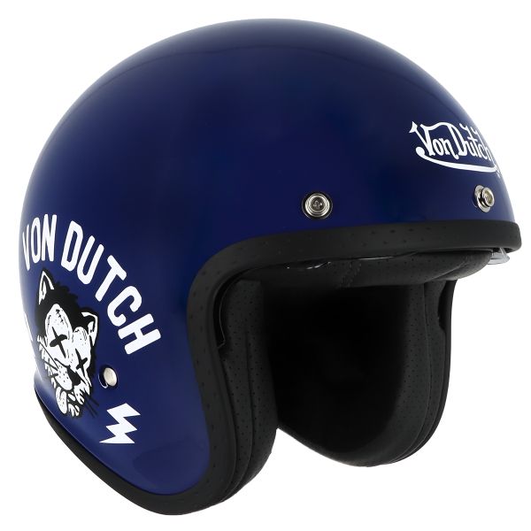Casque Jet Von Dutch Logo Blue