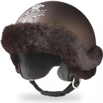 Casque Jet Borsalino Lapin Tabac mat Casque Jet Borsalino Lapin Tabac mat