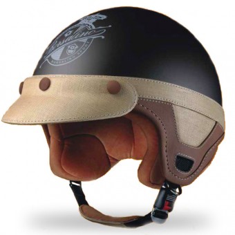 Casque Jet Borsalino Panama Tabac mat Casque Jet Borsalino Panama Tabac mat