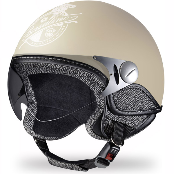 Casque Fashion Borsalino Tweed Panna mat