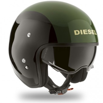 Casque Jet Diesel Hi-Jack Black Green