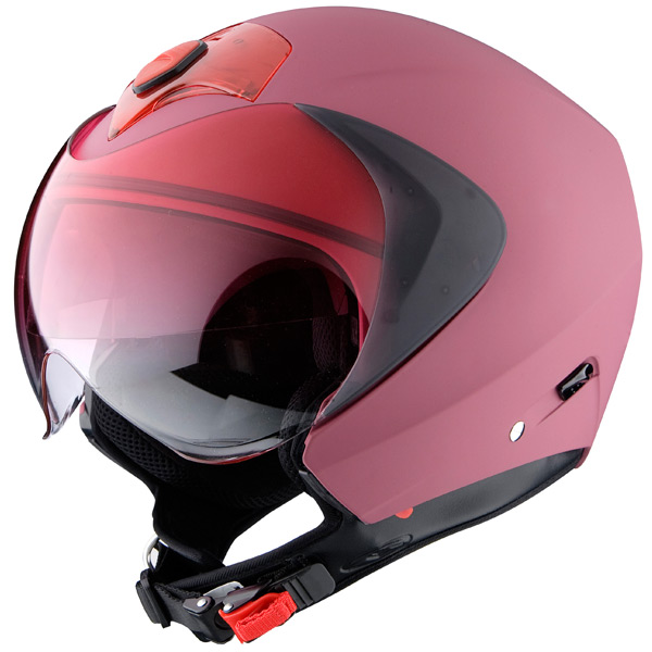 Casque Fashion Vemar Cikiqui Rouge Mat