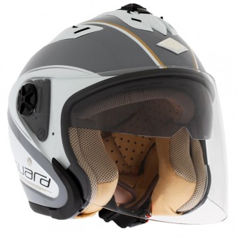 Casque Jet Edguard Touring Gris Blanc