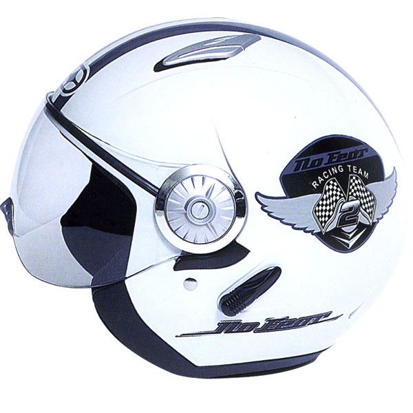 Casque Jet No Fear Jet 215 Top Gun White Gloss