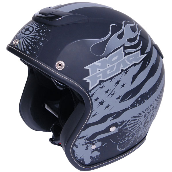 Casque Fashion No Fear Jet 381 Matt Road 66