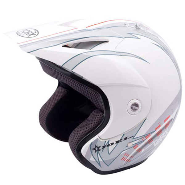 Casque Jet Torx Joel 2 Star Blanc