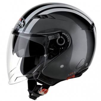 Casque Jet Airoh City One Flash Anthracite Casque Jet Airoh City One Flash Anthracite