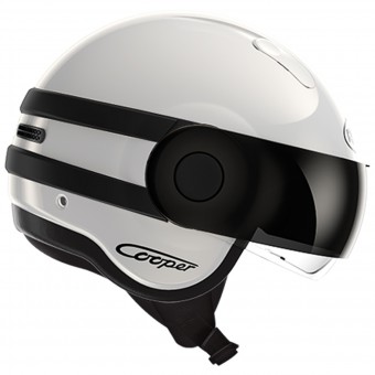Casque Jet Roof Cooper Bicolor Blanc Noir Mat Casque Jet Roof Cooper Bicolor Blanc Noir Mat