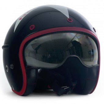 Casque Jet HARISSON Corsair Stellar Noir Blanc Rouge