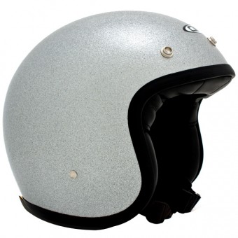 Casque Jet Dmd Vintage Glitter Silver Casque Jet Dmd Vintage Glitter Silver