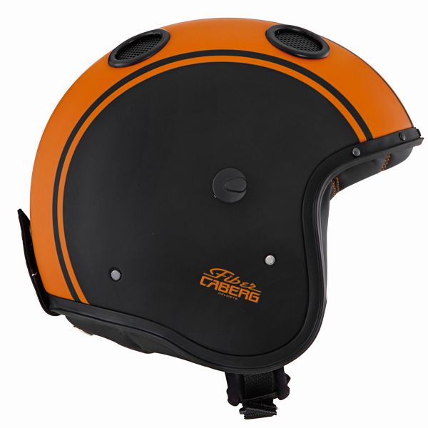 Casque Jet Caberg Doom Legend Matt Black Orange