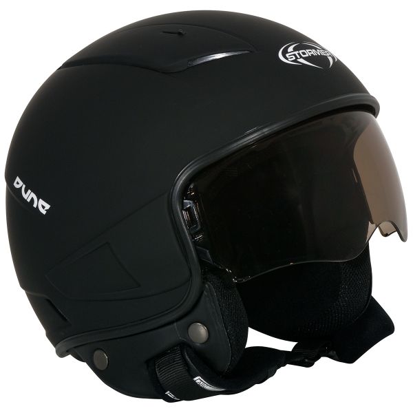 Casque Jet Stormer Dune Noir Mat