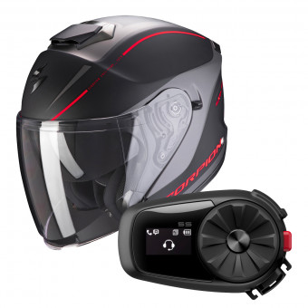 XS Gris SCORPION Casque moto BELFAST BYWAY Silver-Silver