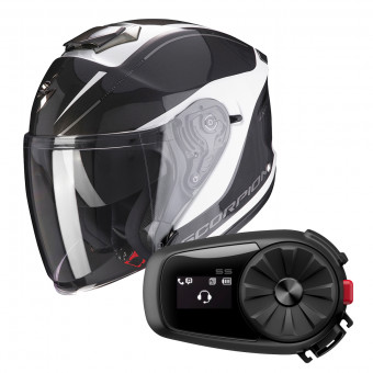 XS Gris SCORPION Casque moto BELFAST BYWAY Silver-Silver