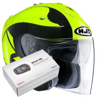 Casque Jet HJC FG-Jet Acadia MC4 + Kit Bluetooth Sena SMH5 Casque Jet HJC FG-Jet Acadia MC4 + Kit Bluetooth Sena SMH5