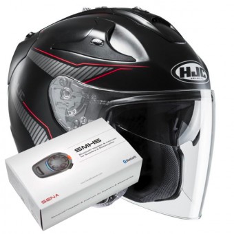 Casque Hjc Fg Jet Jike Mc1sf Kit Bluetooth Sena Smh5 En Stock