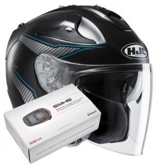 Casque Jet HJC FG-Jet Jike MC2SF + Kit Bluetooth Sena SMH5 Casque Jet HJC FG-Jet Jike MC2SF + Kit Bluetooth Sena SMH5