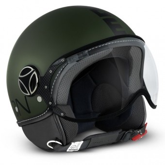 Casque Jet Momo Design FGTR Classic Vert Militaire Mat Casque Jet Momo Design FGTR Classic Vert Militaire Mat
