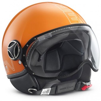 Casque Jet Momo Design FGTR Glam Orange