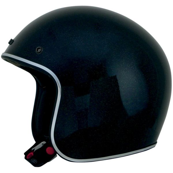 Casque Jet AFX FX-76 Vintage Black Metal Flake