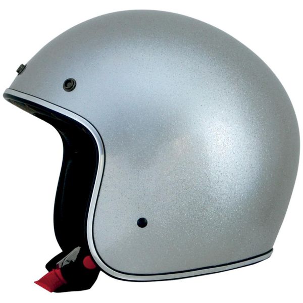 Casque Jet AFX FX-76 Vintage Silver Metal Flake