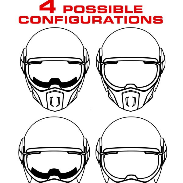 Caberg Ghost Fluo Matt Black