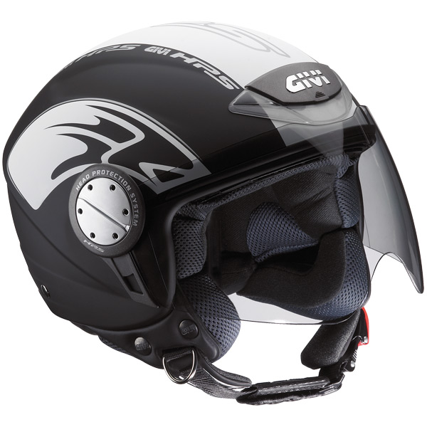Casque Jet Givi 10.4. F Tribal Noir Blanc